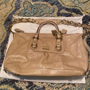 Vintage Tan and Gold Coach Bag